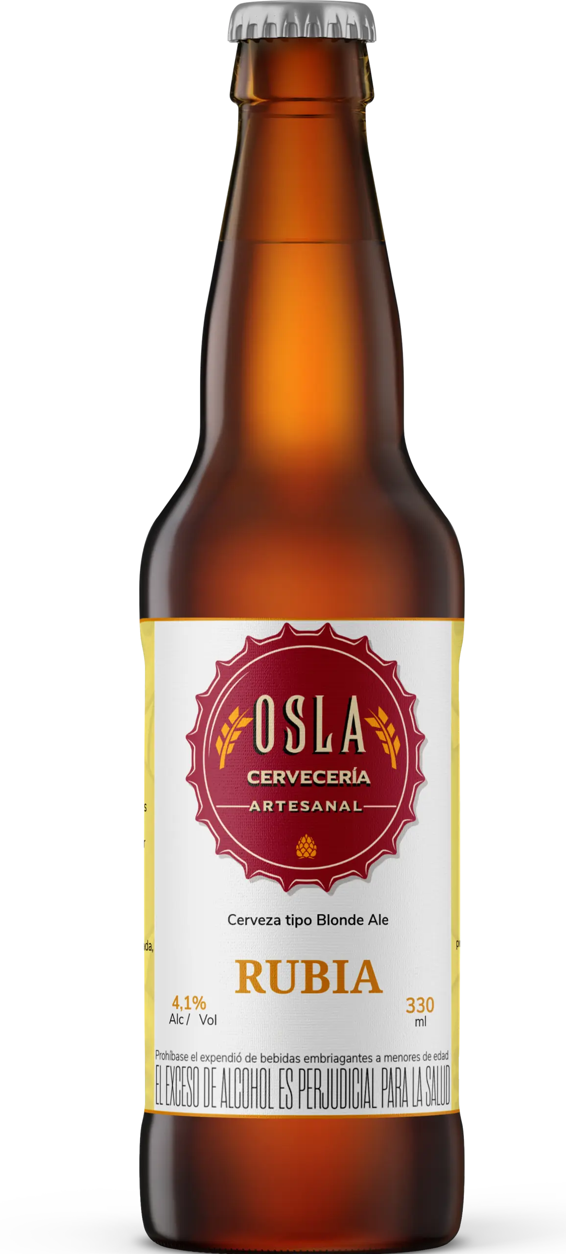 cerveza rubia OSLA